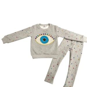 Girls 2T two piece sweatsuit by Lola + The Boys